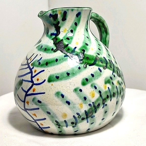 Vintage Studio Pottery Art Denmark RAS 79 Pitcher Vase 5" x 5" Signed Red Clay - Picture 1 of 9